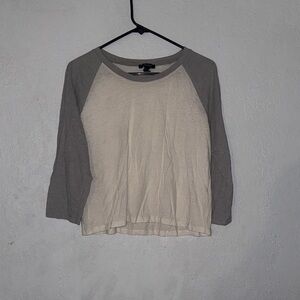 Forever 21 Two-Tone Long Sleeve Top